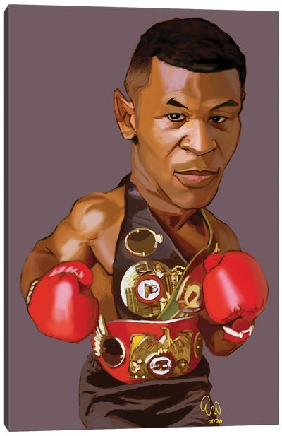 Iron Mike Canvas Art Print - Boxing