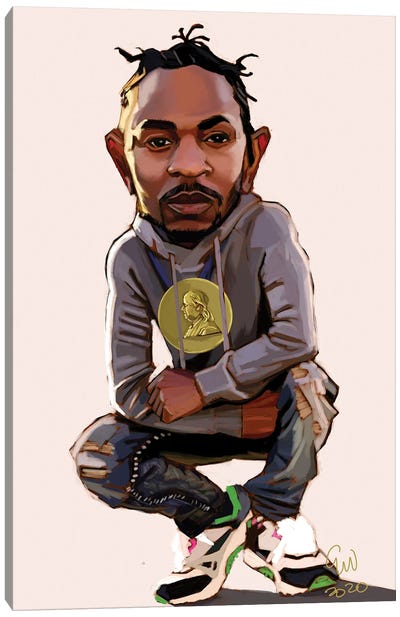 Kendrick Canvas Art Print - Kendrick Lamar