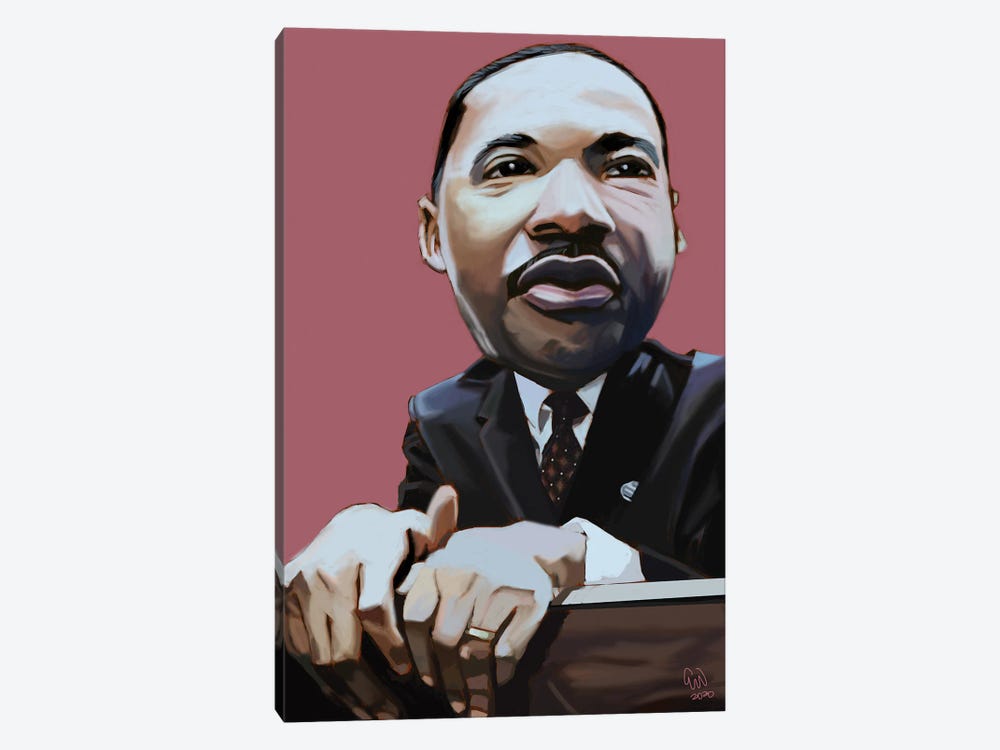 MLK by Evan Williams 1-piece Canvas Art Print