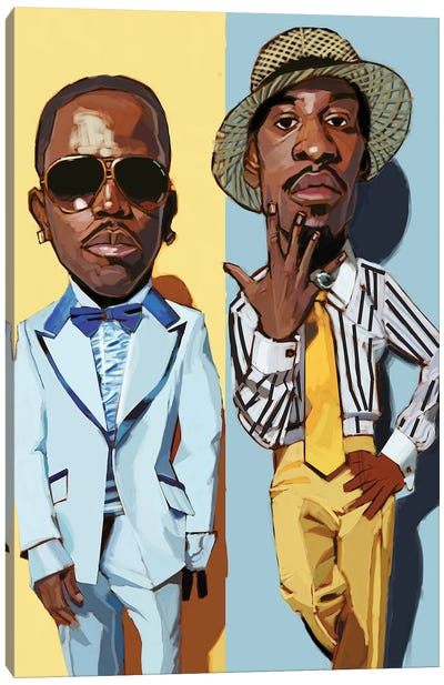 Outkast II Canvas Art Print - Rap & Hip-Hop Art