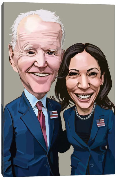 Biden + Harris Canvas Art Print - Joe Biden