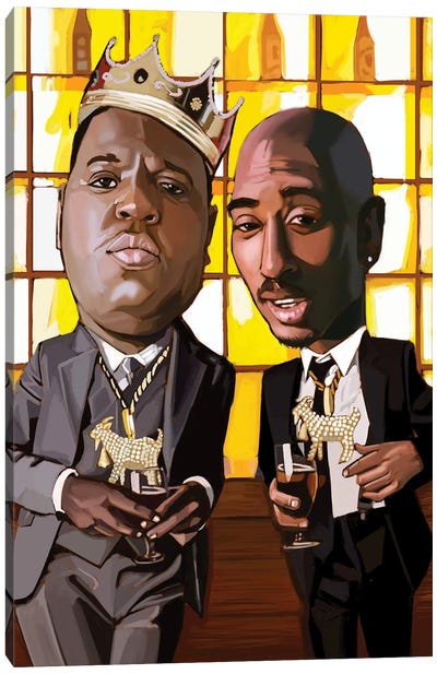 Hip Hop Goat Bar Canvas Art Print - Black History Month