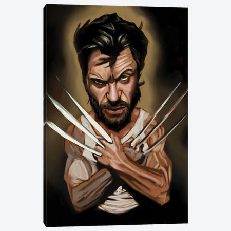 Wolverine Canvas Print #EVW98} by Evan Williams Canvas Artwork