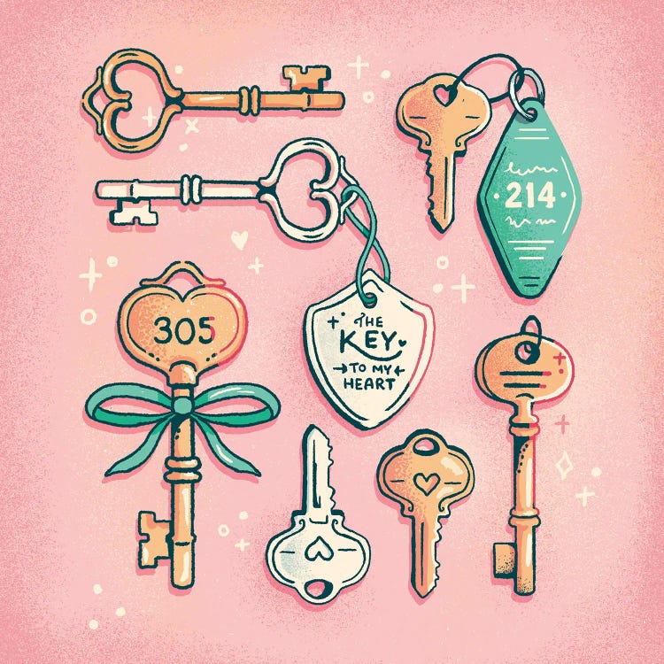 Key To My Heart by Eve Anderson wall art