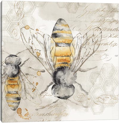 Queen Bee I  Canvas Art Print - Insect & Bug Art