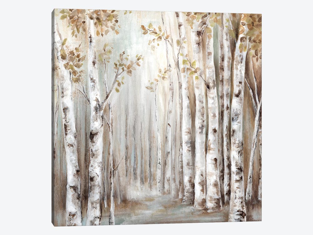 Sunset Birch Forest III  by Eva Watts 1-piece Canvas Artwork