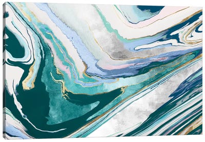 Marble Petroleum I  Canvas Art Print - Eva Watts