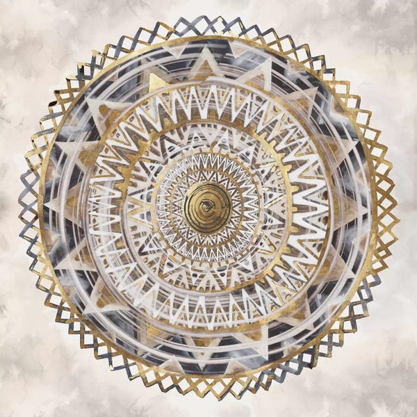 Mandalas: Golden Medallion  by Eva Watts