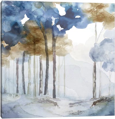 In the Blue Forest I  Canvas Art Print - Refreshing Workspace