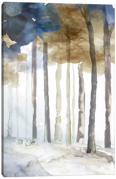 In the Blue Forest II  Canvas Art Print - Refreshing Workspace