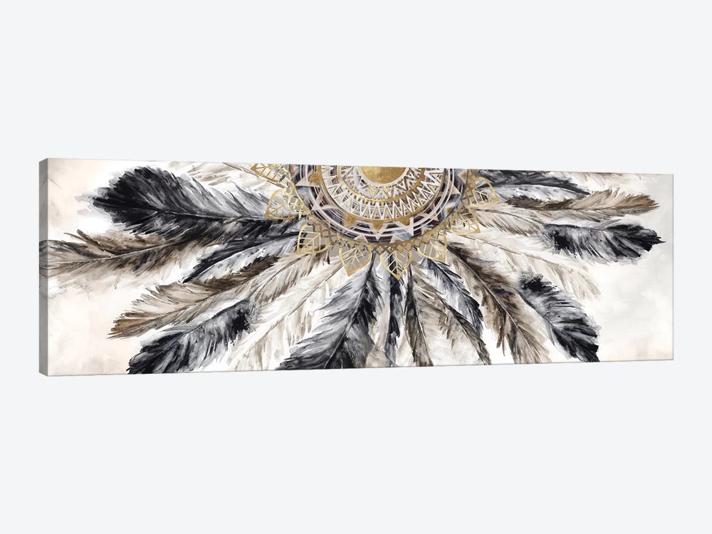Necklace of Feathers I  by Eva Watts 1-piece Canvas Print