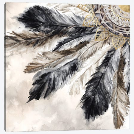 Necklace of Feathers II  Canvas Print #EWA159} by Eva Watts Canvas Print