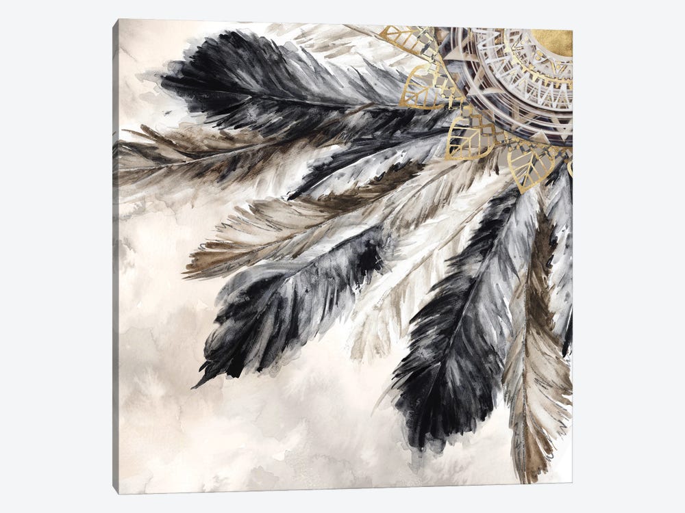 Necklace of Feathers II  1-piece Canvas Wall Art