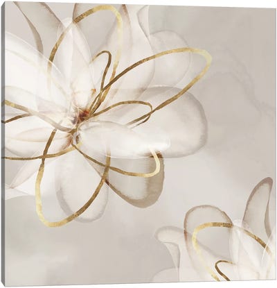 Transparent Beauty I  Canvas Art Print - Flower Art