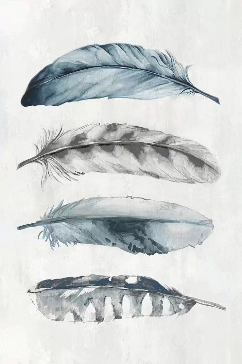 Indigo Feathers I 