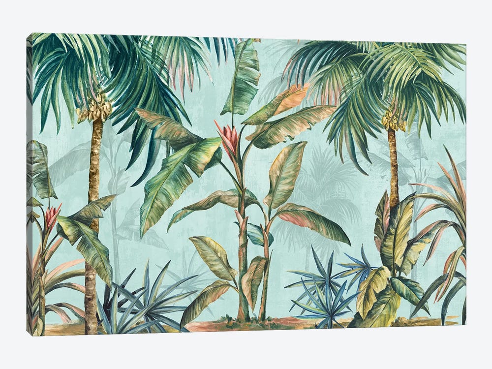 Lushed Palms  by Eva Watts 1-piece Canvas Artwork