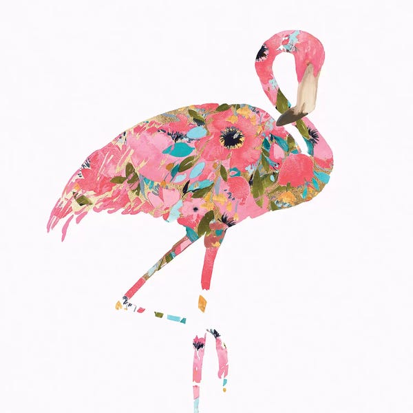 Flamingos: Summer Glow  by Eva Watts