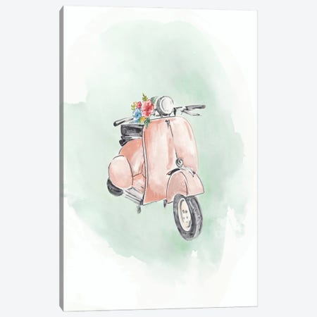 Coral Bike Canvas Print #EWA235} by Eva Watts Canvas Print
