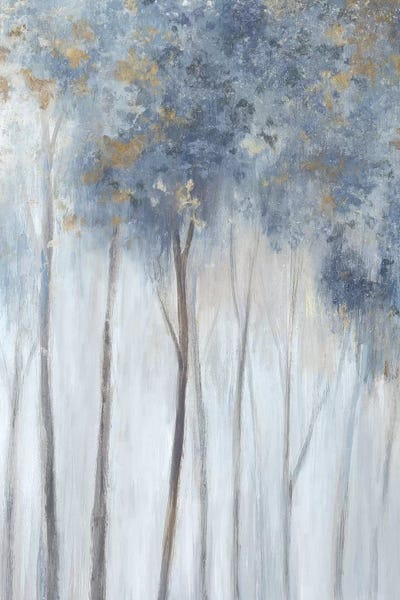 Large Art for Kitchen - Canvas Prints: Fog and Gold I by Eva Watts