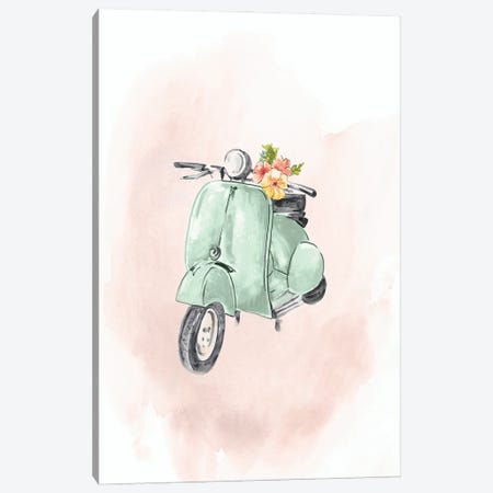 Green Bike Canvas Print #EWA261} by Eva Watts Canvas Print