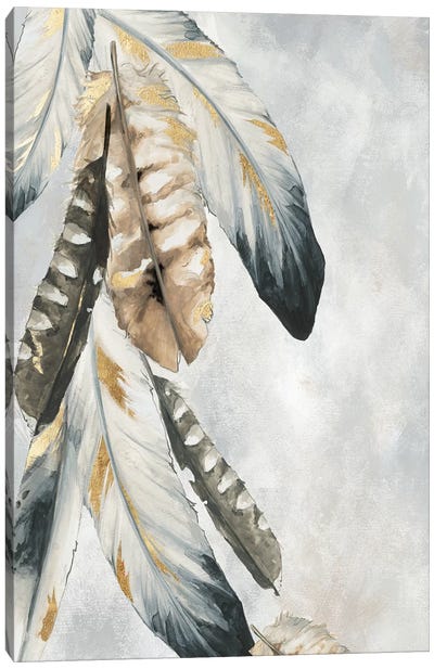Golden Bunch Canvas Art Print - Feather Art