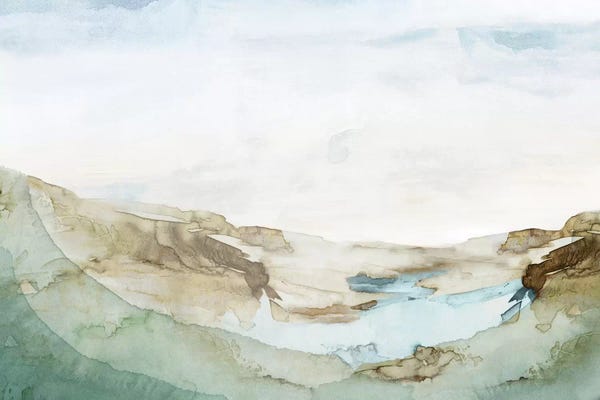 Abstract Expressionism: Serene Awakening I  by Eva Watts