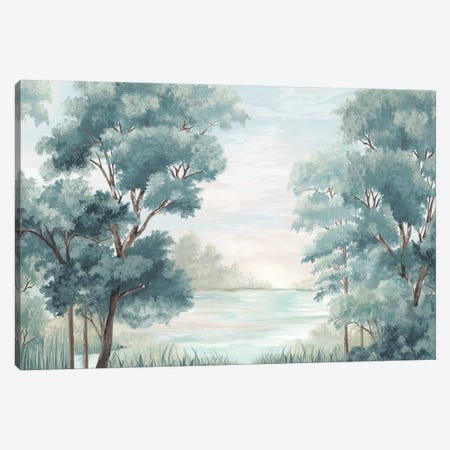 Calm Forest River Canvas Print #EWA311} by Eva Watts Canvas Art Print