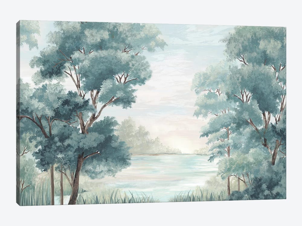 Calm Forest River by Eva Watts 1-piece Canvas Print