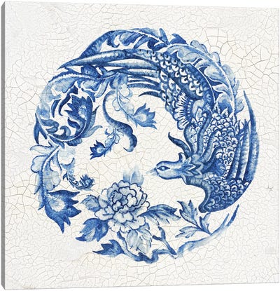 Chinese Porcelain I Canvas Art Print - Charming Blue