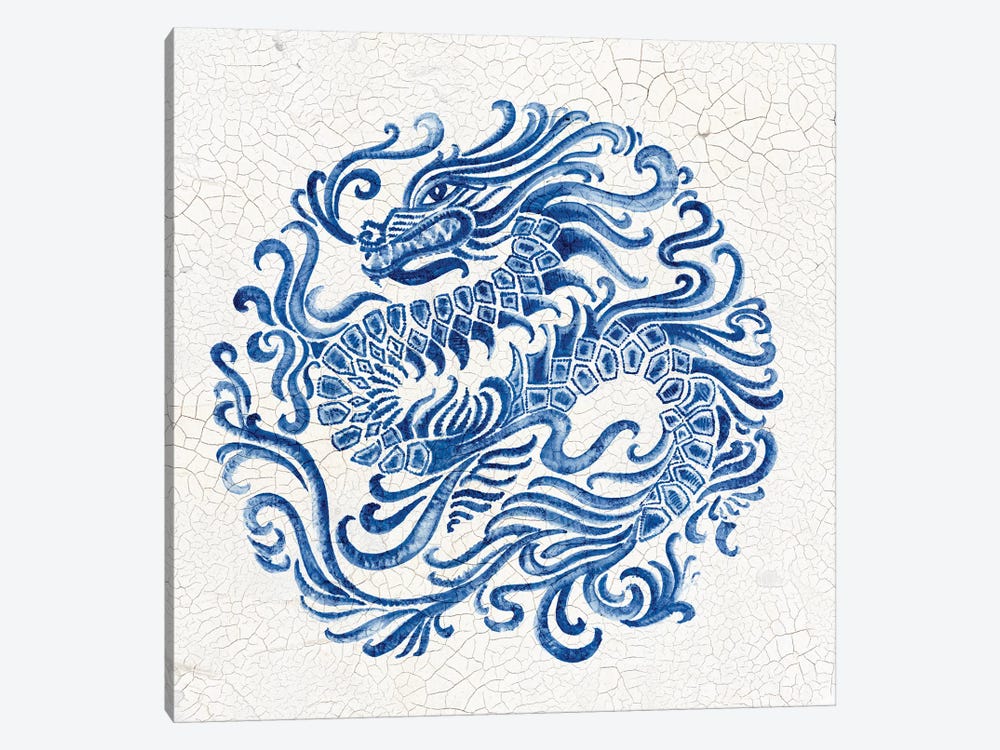 Chinese Porcelain II by Eva Watts 1-piece Canvas Print