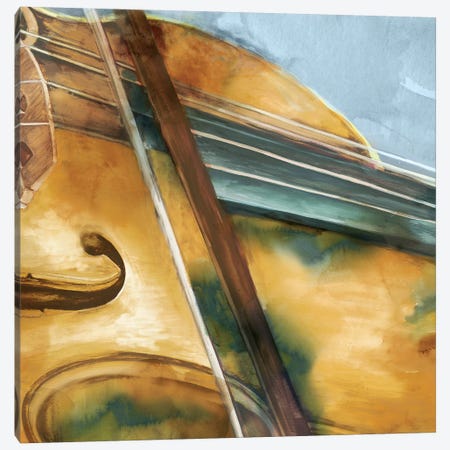 Musical Violin Canvas Print #EWA36} by Eva Watts Canvas Art