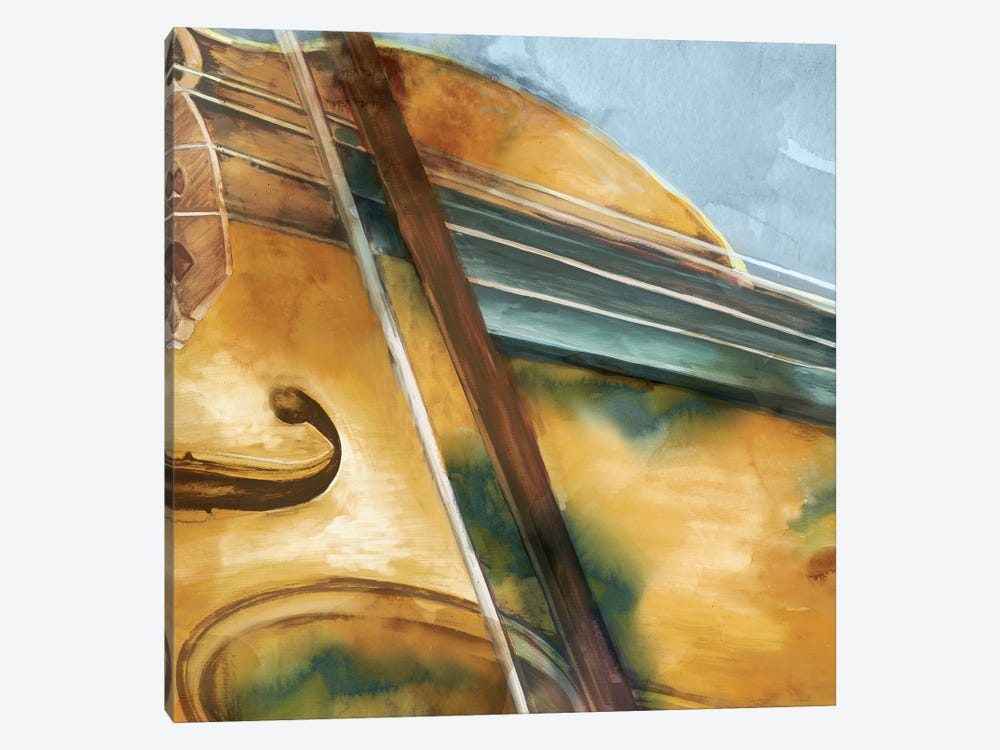 Musical Violin 1-piece Canvas Wall Art