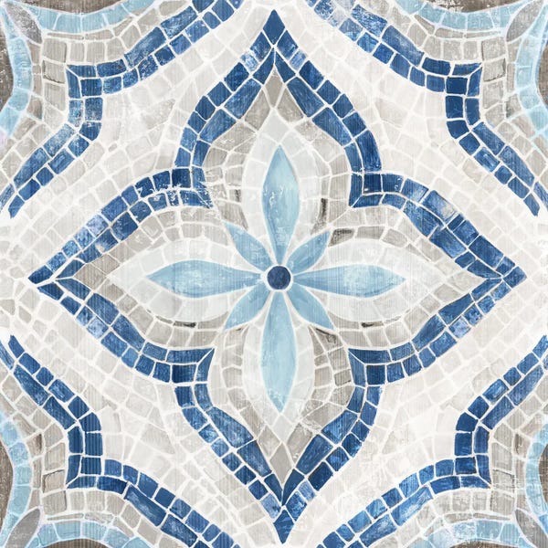Eva Watts: Blue Single  Morrocan Tile by Eva Watts