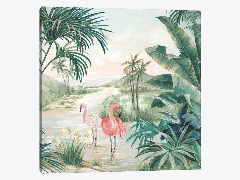 Flamingo Dream by Eva Watts 1-piece Canvas Print