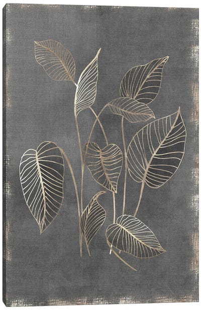 Gilded Botanical III Canvas Art Print - Plant Art