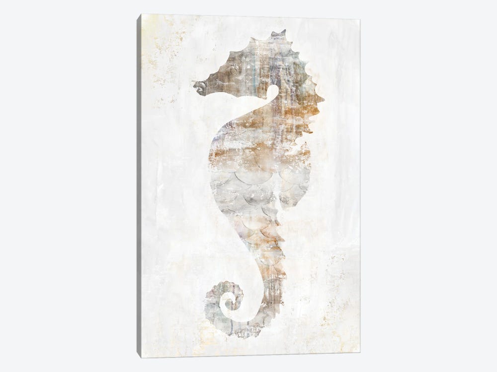 Rustic Seahorse by Eva Watts 1-piece Canvas Wall Art