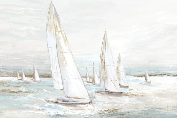 Sailboats: Windswept Sails I by Eva Watts
