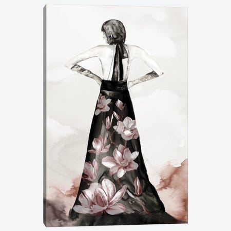 Blossomy Fashion II Canvas Print #EWA445} by Eva Watts Canvas Artwork