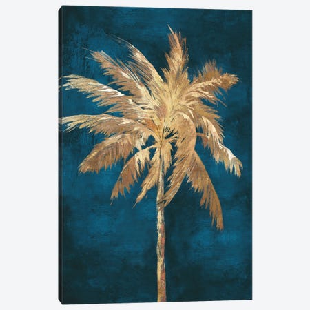 Golden Night Palm Canvas Print #EWA468} by Eva Watts Canvas Art Print