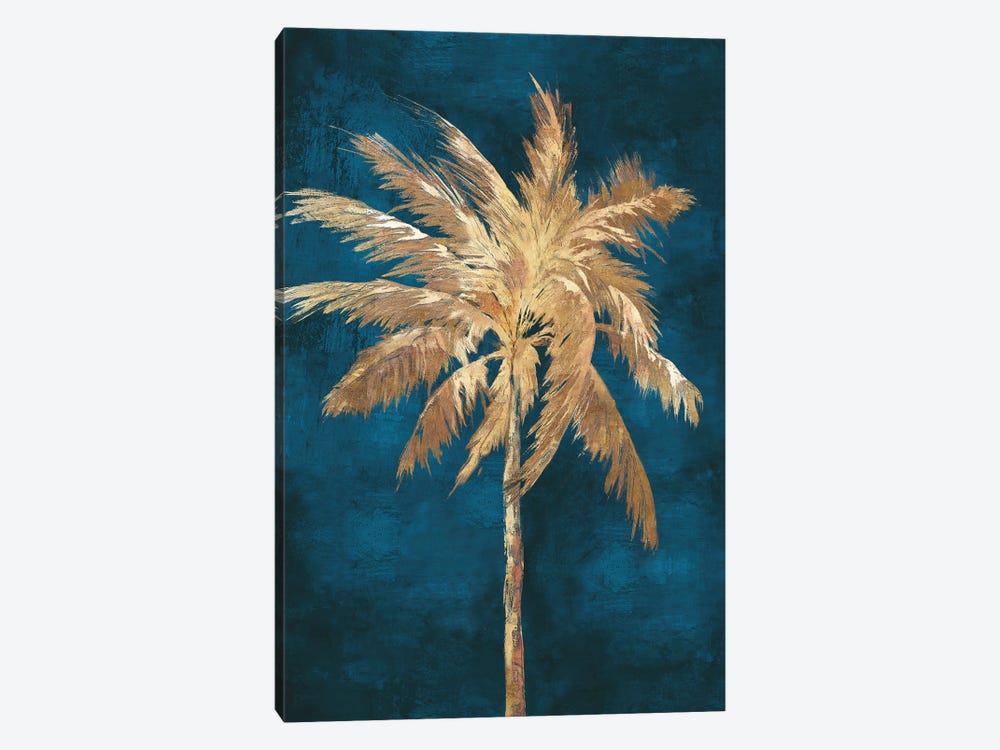 Golden Night Palm by Eva Watts 1-piece Canvas Art