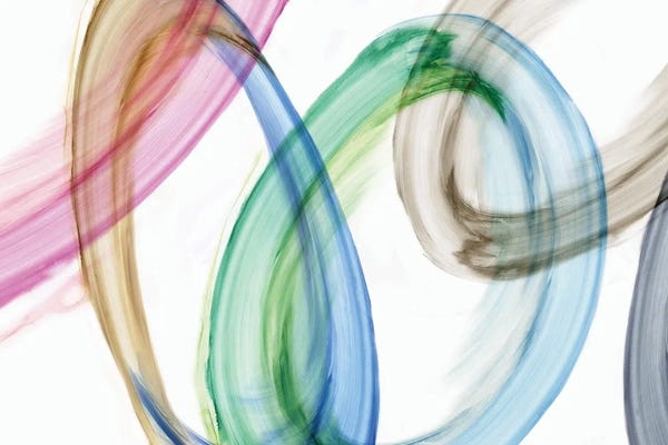 Circular Abstract: Rings Of Light by Eva Watts