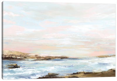 Sublime Solitude Canvas Art Print - Beach Sunrise & Sunset Art