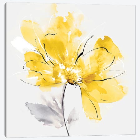 Tender Love I Yellow Version Canvas Print #EWA493} by Eva Watts Canvas Art