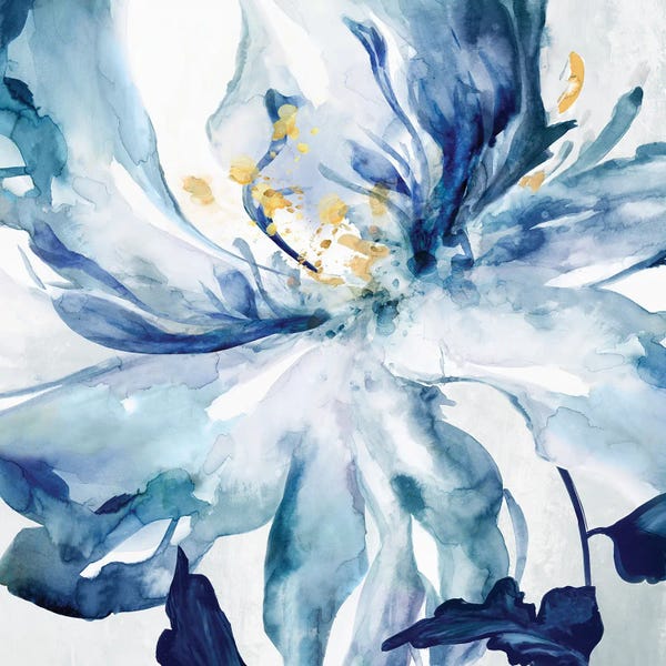 Floral & Botanical: Blue Grande II by Eva Watts