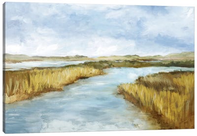 Distance Marshland Canvas Art Print - Eva Watts
