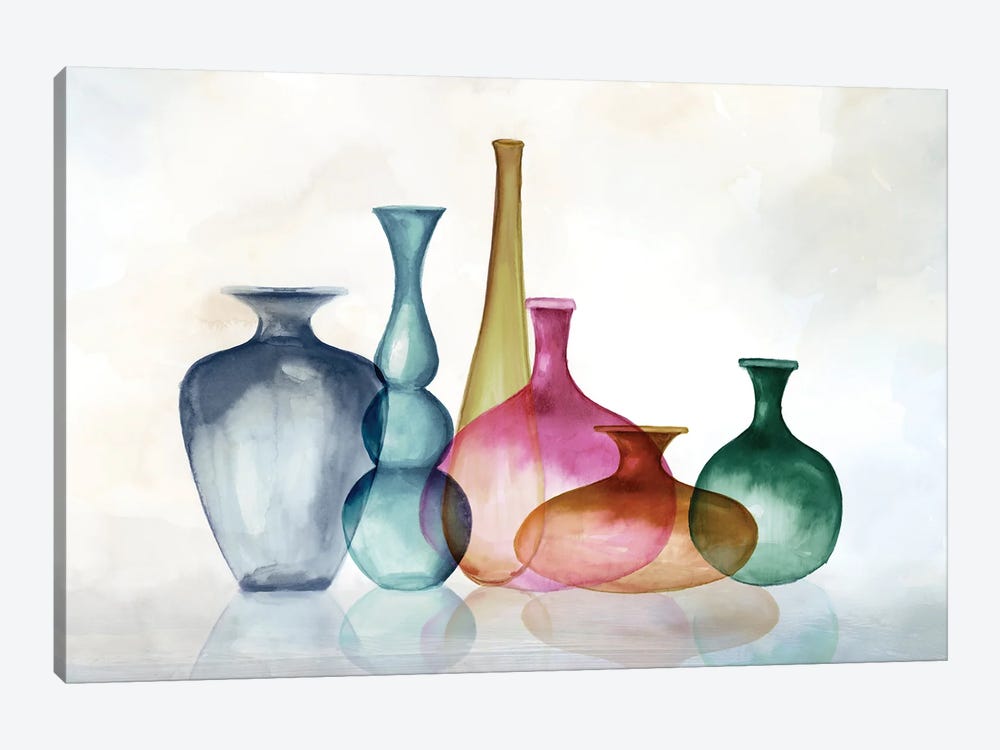 Fall Color Bottles by Eva Watts 1-piece Canvas Print