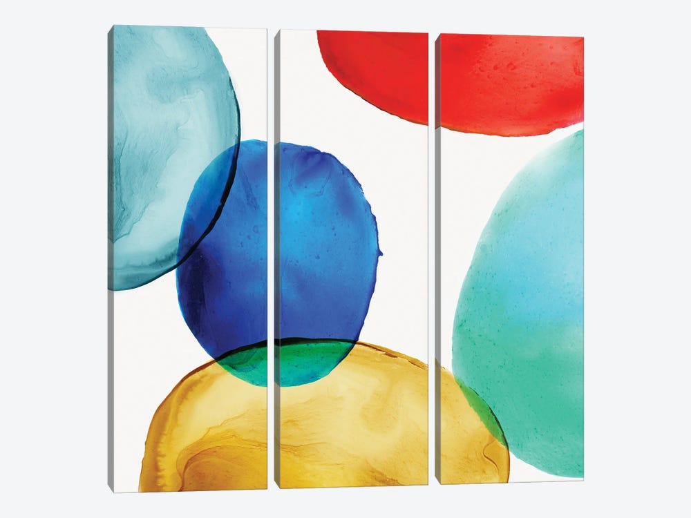 Glass Blobs II by Eva Watts 3-piece Canvas Print
