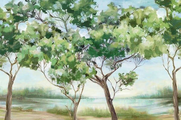 Eva Watts: Summer Green Forest I by Eva Watts