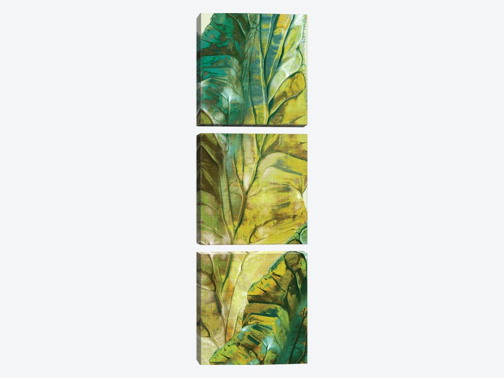 Tropical Green Leaves II by Eva Watts 3-piece Art Print
