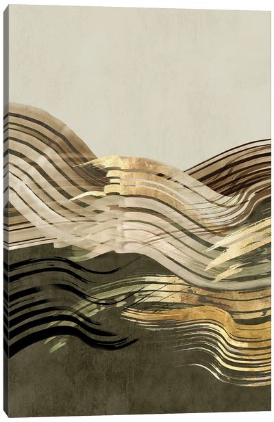 Waves Of Sage II Canvas Art Print - Eva Watts
